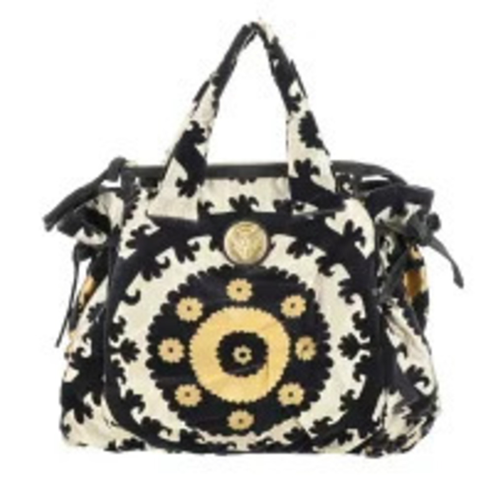 Gucci Hysteria Tote Bag Leather Black Brown